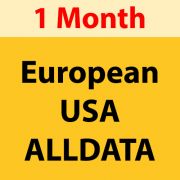 European / USA ALLDATA Catalogue for 1 Month